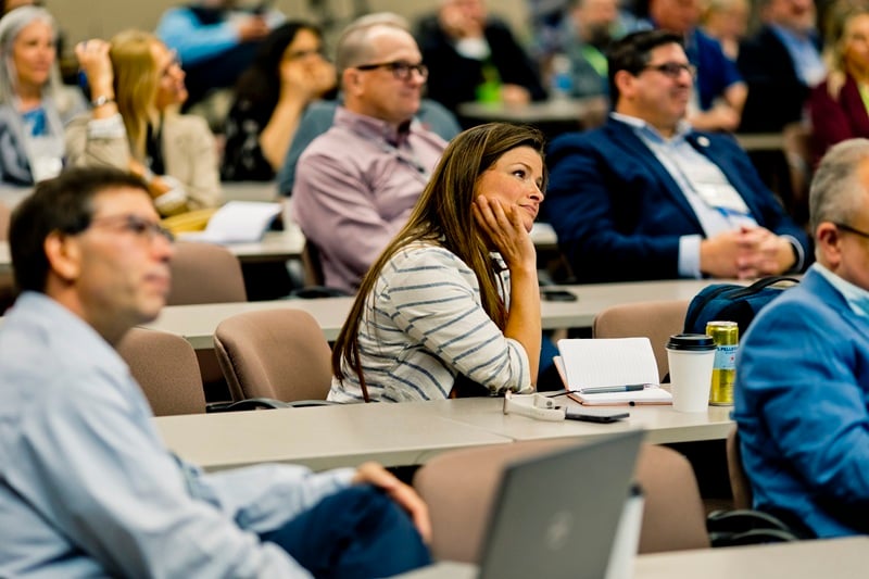Nysernet members listening to a presentation at the annual conference