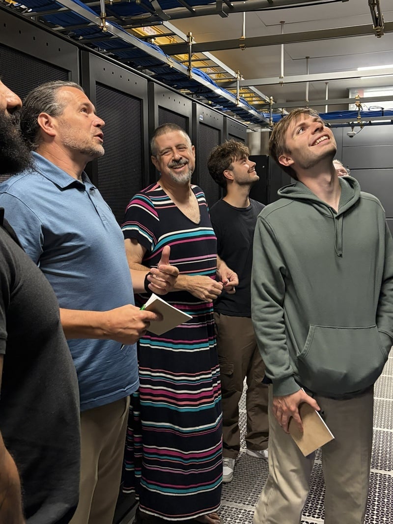 Nysernet members from Binghamton University tour the Syracuse, NY datacenter with Chief Network Architect Bill Owens