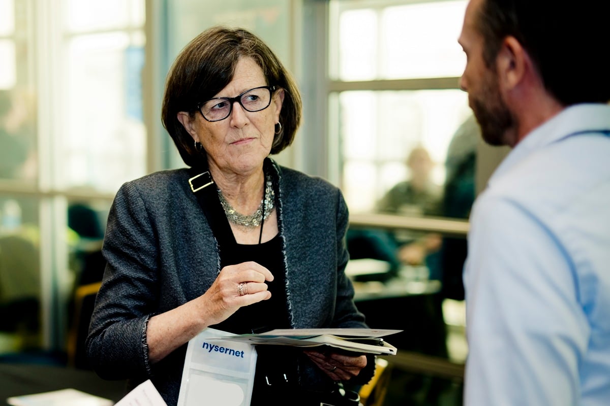 Two Nysernet members in conversation