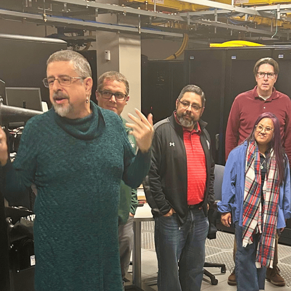 Nysernet members touring the data center